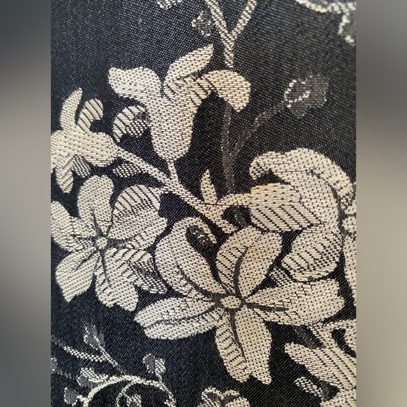 EUC Tommy Bahama Asian embroidered silk cape waist coat Hawaii light jacket M - Picture 5 of 8